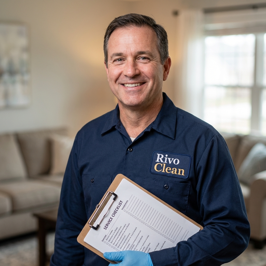 Technician inspecting masonry