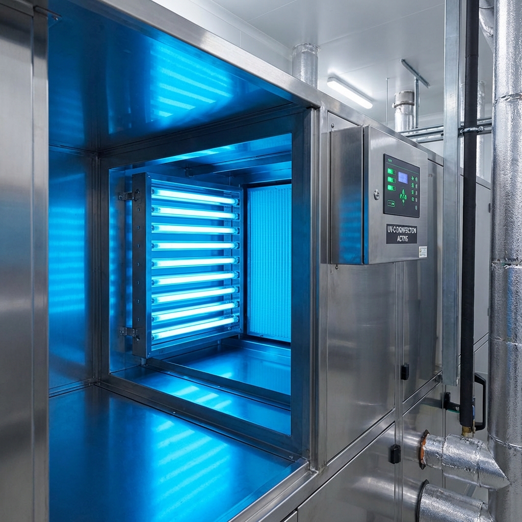 UV Light installed in ductwork